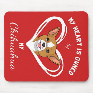Alfombrilla De Ratón Chihuahua Heart_Dog Lover
