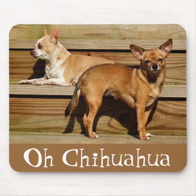 Alfombrilla De Ratón Chihuahua Mousepad (Frente)