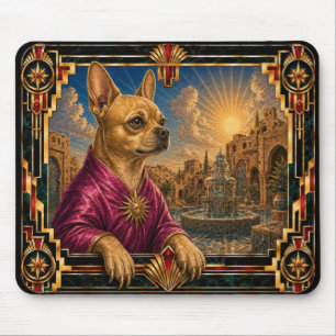 Alfombrilla De Ratón Chihuahua, perro Art Déco