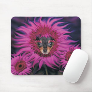 Alfombrilla De Ratón Chihuahua Puppy Flor Blossom Mouse Pad