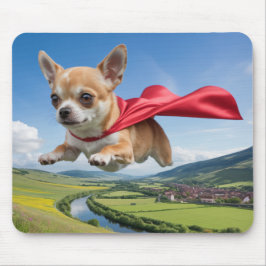 Alfombrilla De Ratón Chihuahua Superhero Mousepad