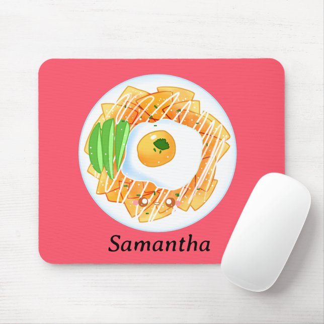 Alfombrilla De Ratón Chilaquiles Rojos (Con ratón)