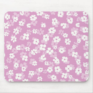 Alfombrilla De Ratón Childish Pink Flower Pattern