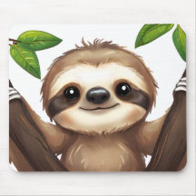 Chill Sloth Mousepad - Moda Cute Desk