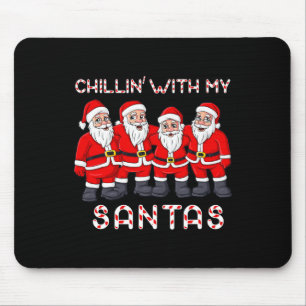 Alfombrilla De Ratón Chillin Con Mis Amigos Navidades Niños Chicas Niño