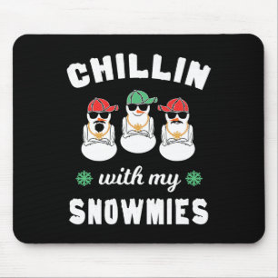 Alfombrilla De Ratón Chillin con mis Navidades feos Snowmie