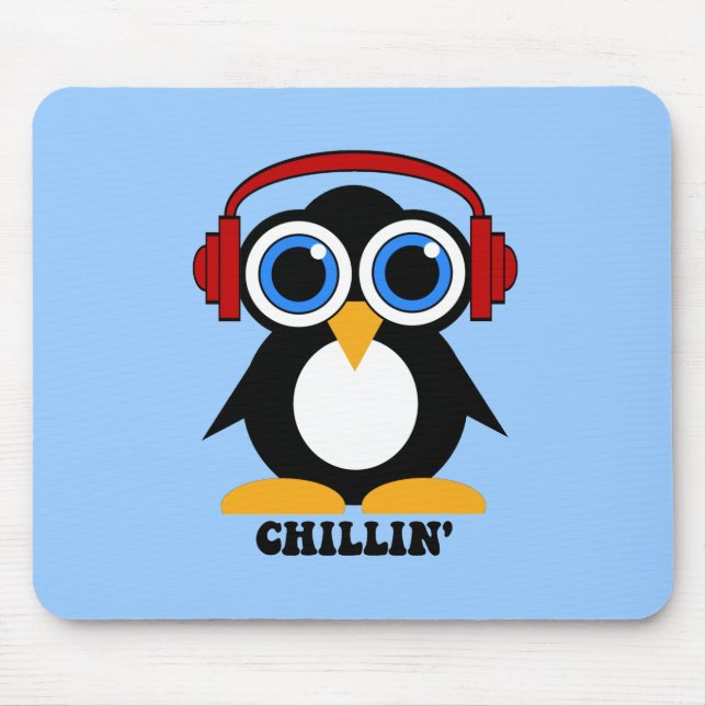 Alfombrilla De Ratón chillin del pingüino (Frente)