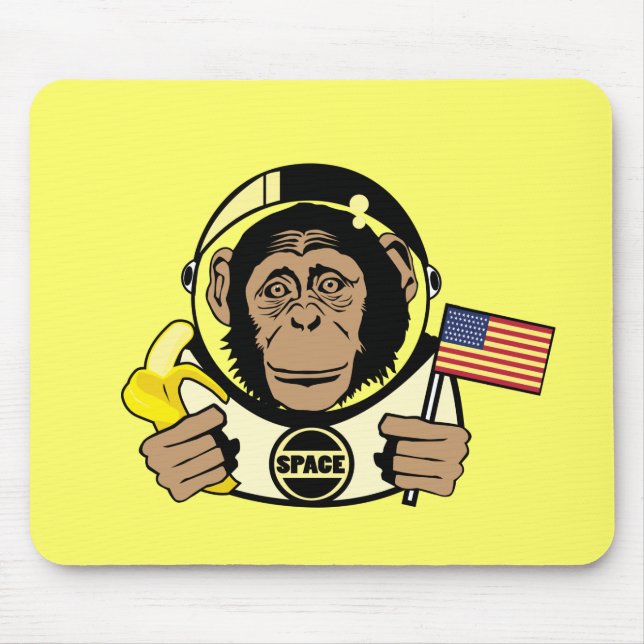 Alfombrilla De Ratón Chimpancé Mousepad del espacio (Frente)