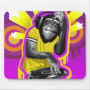 Alfombrilla De Ratón Chimpanzee DJ
