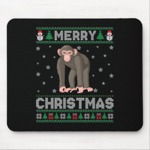 Alfombrilla De Ratón Chimpanzee Hombres Animales Mujeres Niños Navidade
