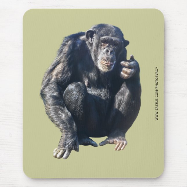 Alfombrilla De Ratón Chimpanzee Mousepad (Frente)