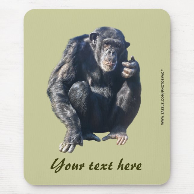 Alfombrilla De Ratón Chimpanzee Mousepad (Frente)