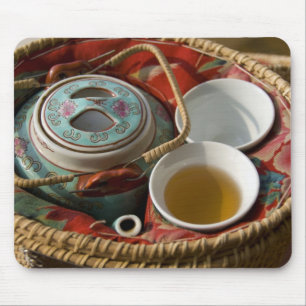 Alfombrilla De Ratón China, Hong Kong. Tetera tradicional china y 3