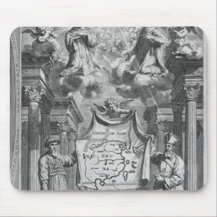 Alfombrilla De Ratón "China Monumentis" por Athanasius Kircher,