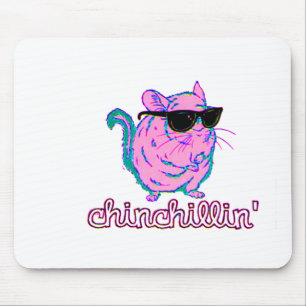 Alfombrilla De Ratón Chinchilla rosada de neón de Chinchillin