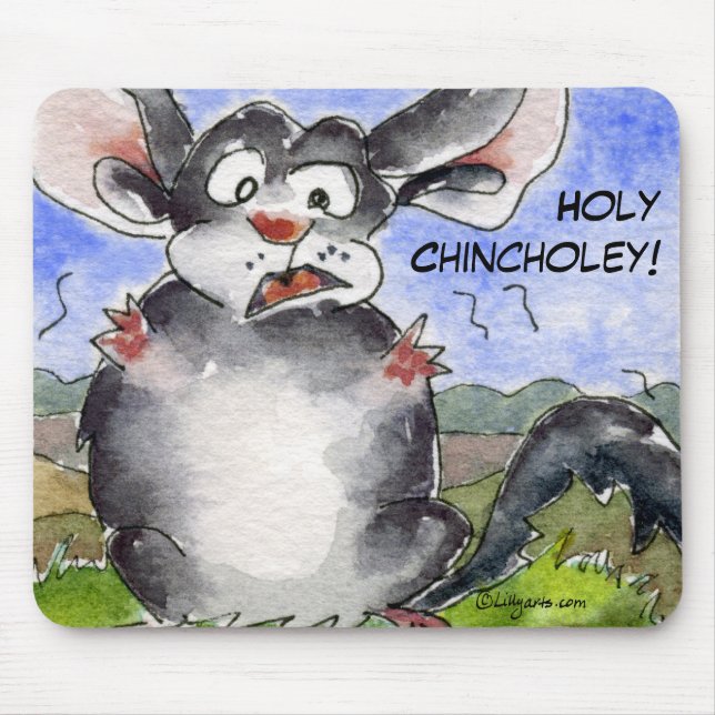 Alfombrilla De Ratón Chinchilla santa Mousepad de Chincholey (Frente)