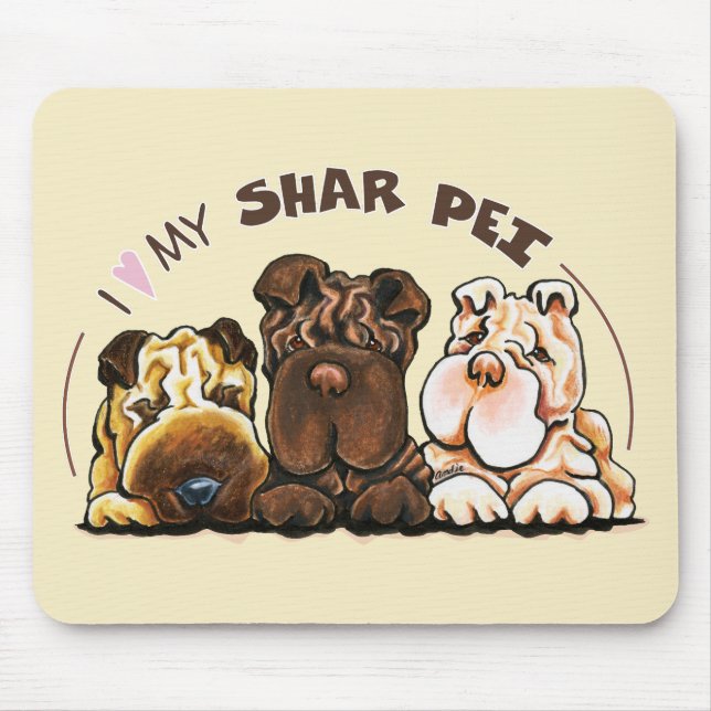 Alfombrilla De Ratón Chinese Shar Pei Lover (Frente)