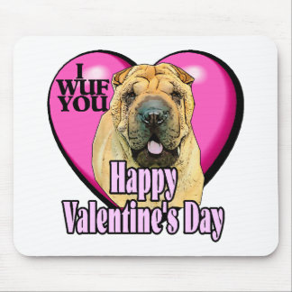 Alfombrilla De Ratón Chinese Shar-pei Valentines Day