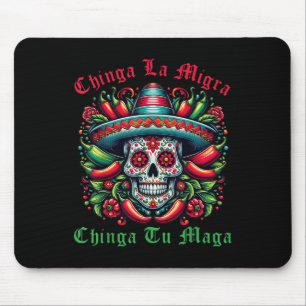 Alfombrilla De Ratón Chinga La Migra Chinga Tu Inmigrante Mexicano Dere