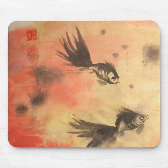 Alfombrilla De Ratón Chino Golfish Mousepad (Frente)