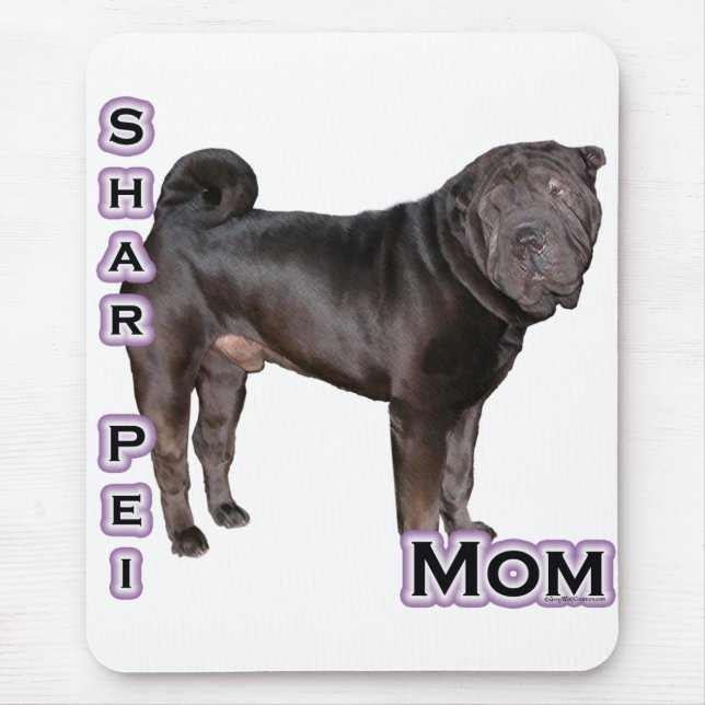 Alfombrilla De Ratón Chino Shar-Pei Mom 4 (Frente)