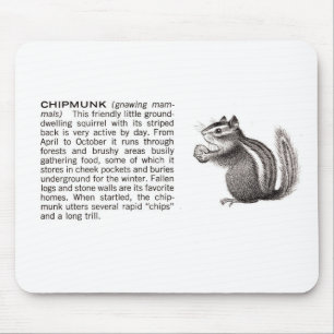 Alfombrilla De Ratón chipmunk