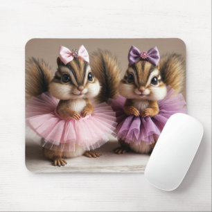 Alfombrilla De Ratón Chipmunks Usando Tutus