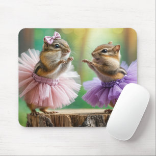Alfombrilla De Ratón Chipmunks Usando Tutus