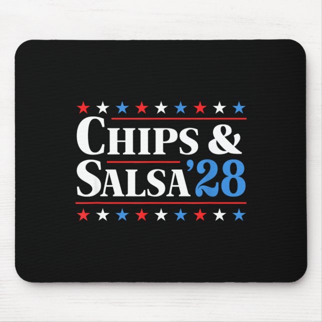 Alfombrilla De Ratón Chips And Salsa 2028 Funny Presidential Election 2 (Frente)