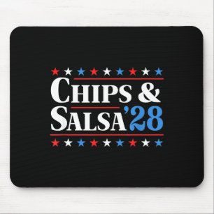 Alfombrilla De Ratón Chips Y Salsa 2028 Divertida Elección Presidencial
