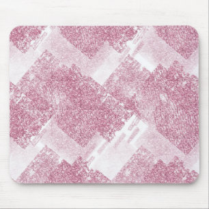 Alfombrilla De Ratón Chispas rosadas sobre blanco.