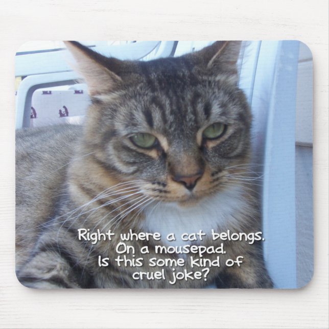 Alfombrilla De Ratón Chiste cruel (Frente)