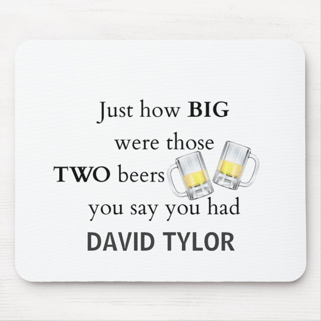 Alfombrilla De Ratón Chiste de policías, qué grande. (Frente)