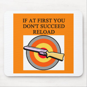 Alfombrilla De Ratón chiste del dueño de arma