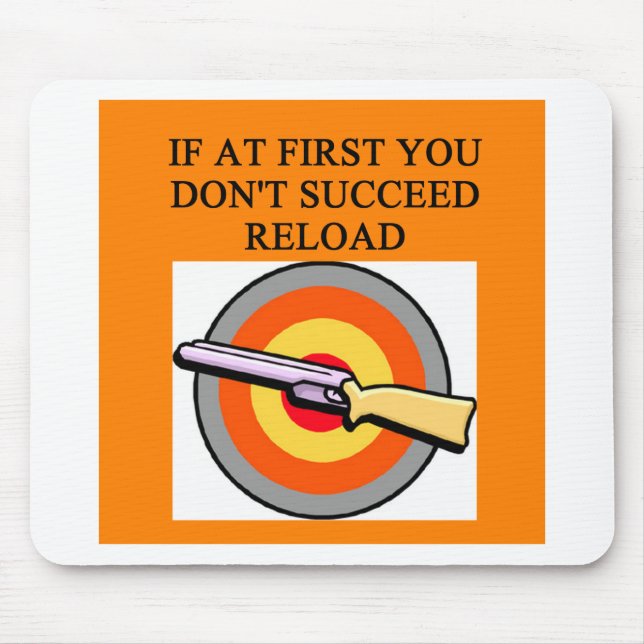 Alfombrilla De Ratón chiste del dueño de arma (Frente)