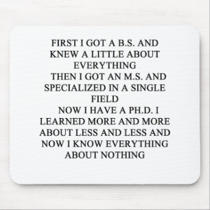 Alfombrilla De Ratón Chiste del PHD