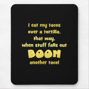 Alfombrilla De Ratón Chiste divertido de tortilla Boom