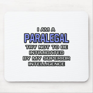 Alfombrilla De Ratón Chiste Paralegal... Inteligencia Superior