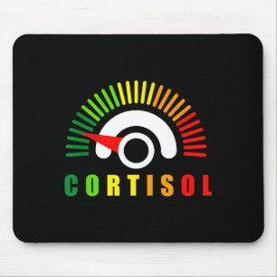 Alfombrilla De Ratón Chistoso meme de niveles bajos de cortisol fatiga 