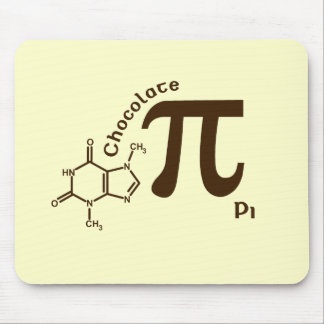 Alfombrilla De Ratón Chocolate divertido pi Mousepad del día del