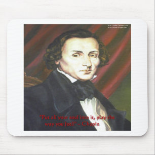 Alfombrilla De Ratón Chopin Cómo Tocar Regalos Tarjetas y Camisetas
