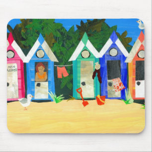 Alfombrilla De Ratón "Chozas" Mousepad de la playa