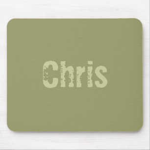 Alfombrilla De Ratón Chris Army Green Mousepad