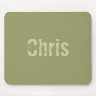Alfombrilla De Ratón Chris Army Green Mousepad
