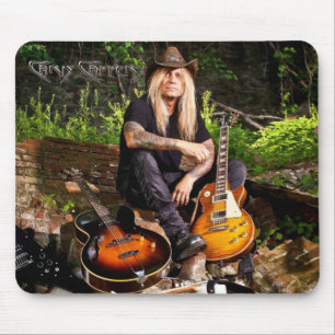 Alfombrilla De Ratón Chris Caffery sentado con la almohadilla de ratón