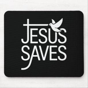 Alfombrilla De Ratón Christan Jesus Saves Premium