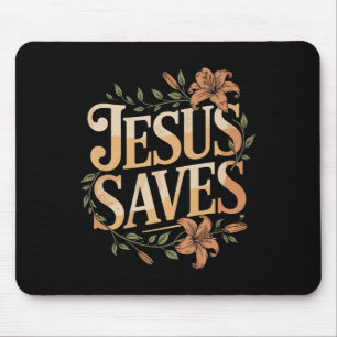 Alfombrilla De Ratón Christan Jesus Saves Premium
