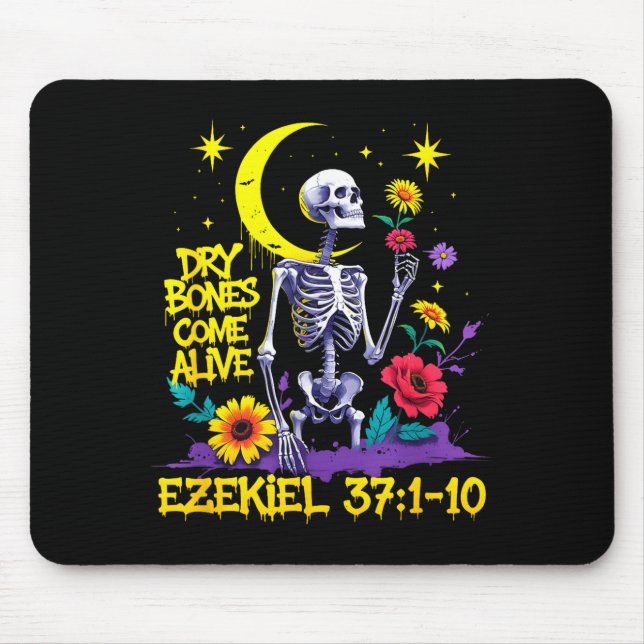 Alfombrilla De Ratón Christian Bible Verse Dry Bones Come Alive Ezekiel (Frente)