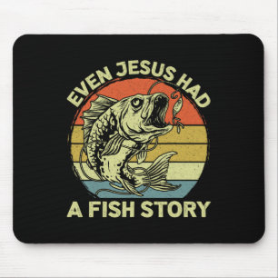 Alfombrilla De Ratón Christian Byss Pesca Incluso Jesús Tenía Historia