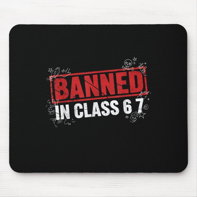 Alfombrilla De Ratón Christmas 67 Meme Design Funny Six Seven Hands 6 7 (Frente)